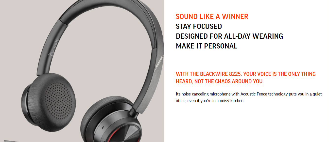 Poly Blackwire Headset 8225 USB-A 