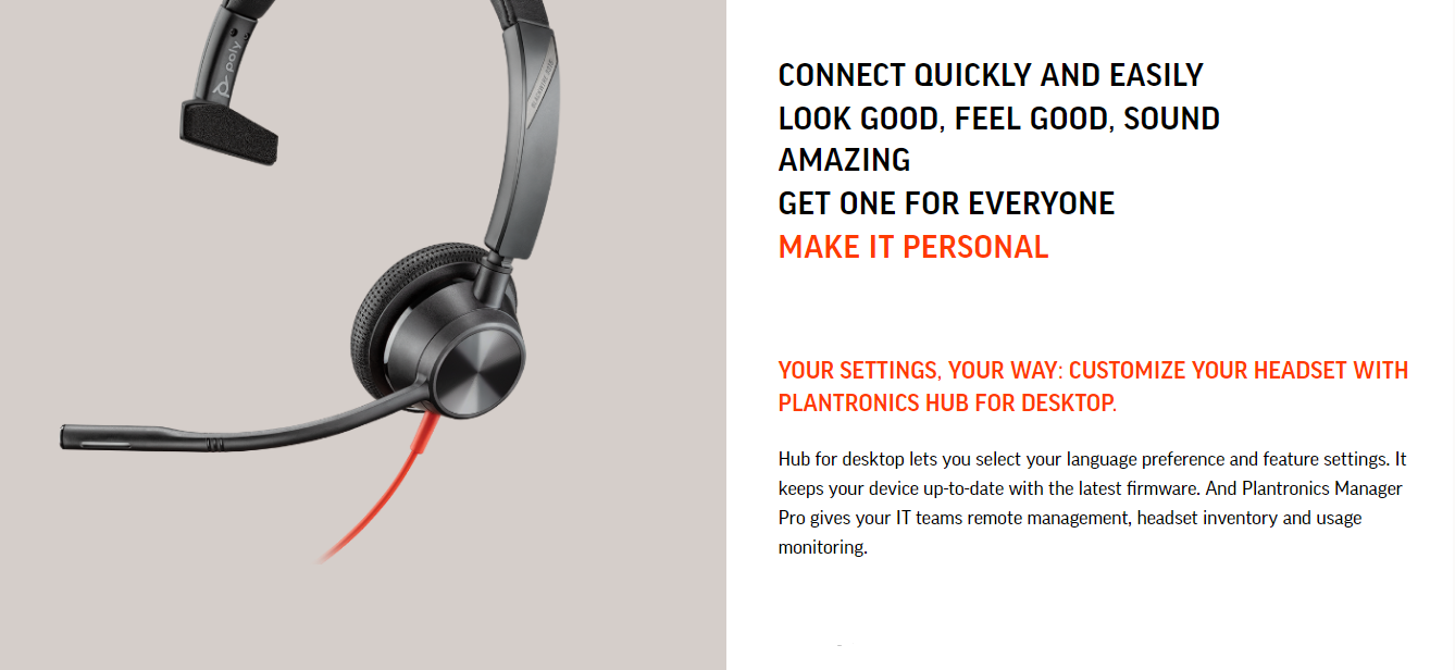 Poly Blackwire Headsets New Generation 